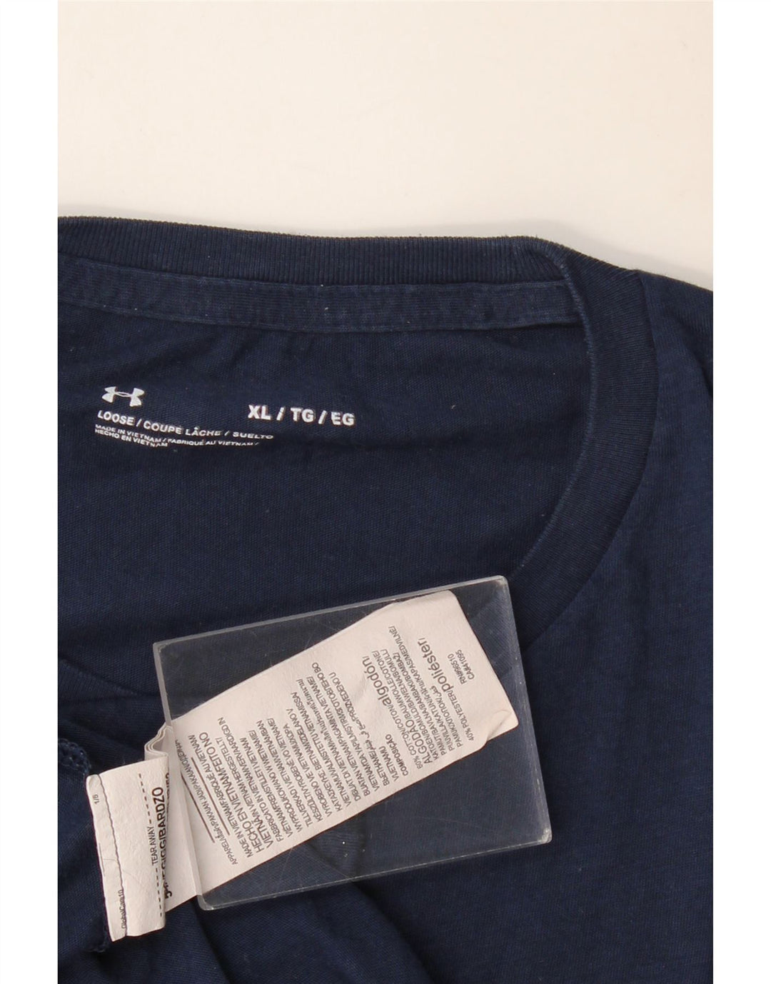 UNDER ARMOUR Herre T-Shirt Top XL Marineblå Bomuld