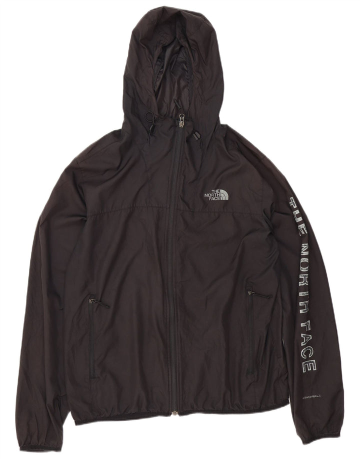 The North Face Herre Grafisk Regnjakke med Hætte UK 38 Medium Sort Polyester