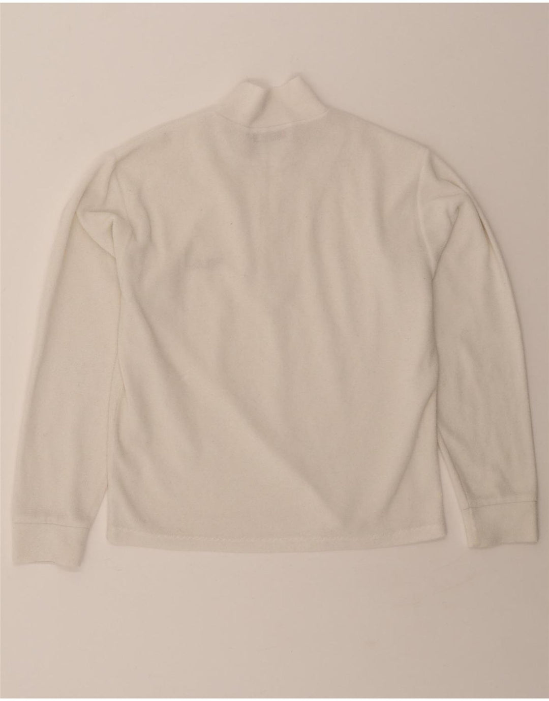 FILA Mens Zip Neck Fleece Jumper IT 46/48 Small White Polyester Vintage Fila and Second-Hand Fila from Messina Hembry 