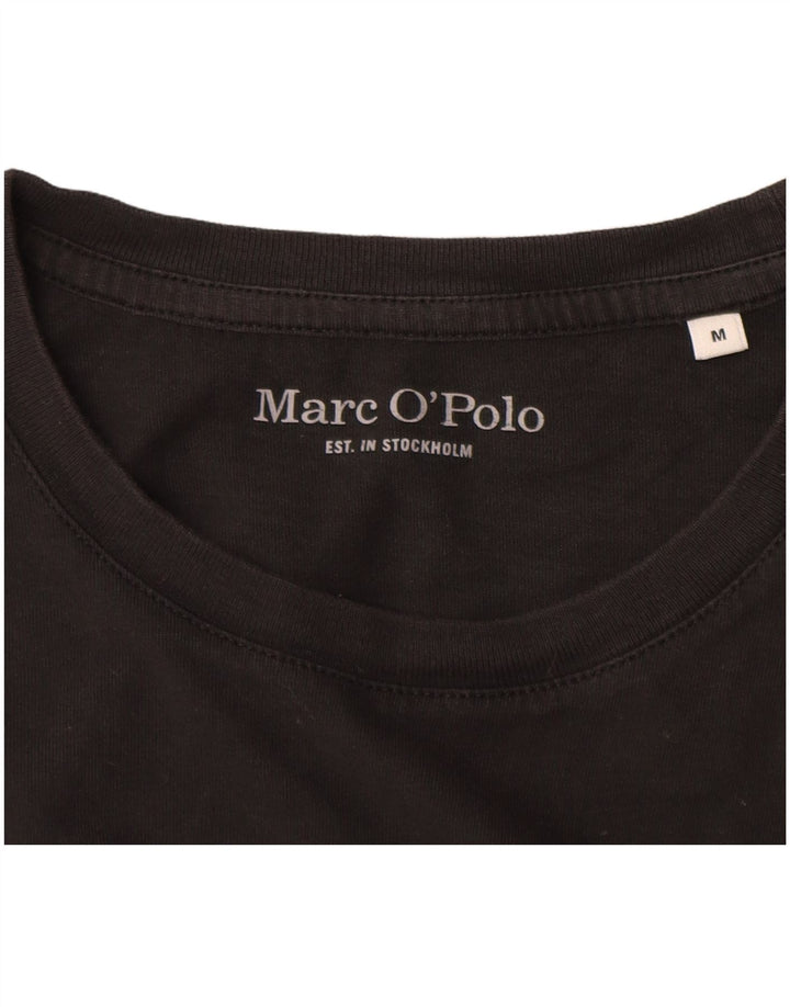 Marc O'Polo Dame T-Shirt Top UK 14 Medium Sort Bomuld