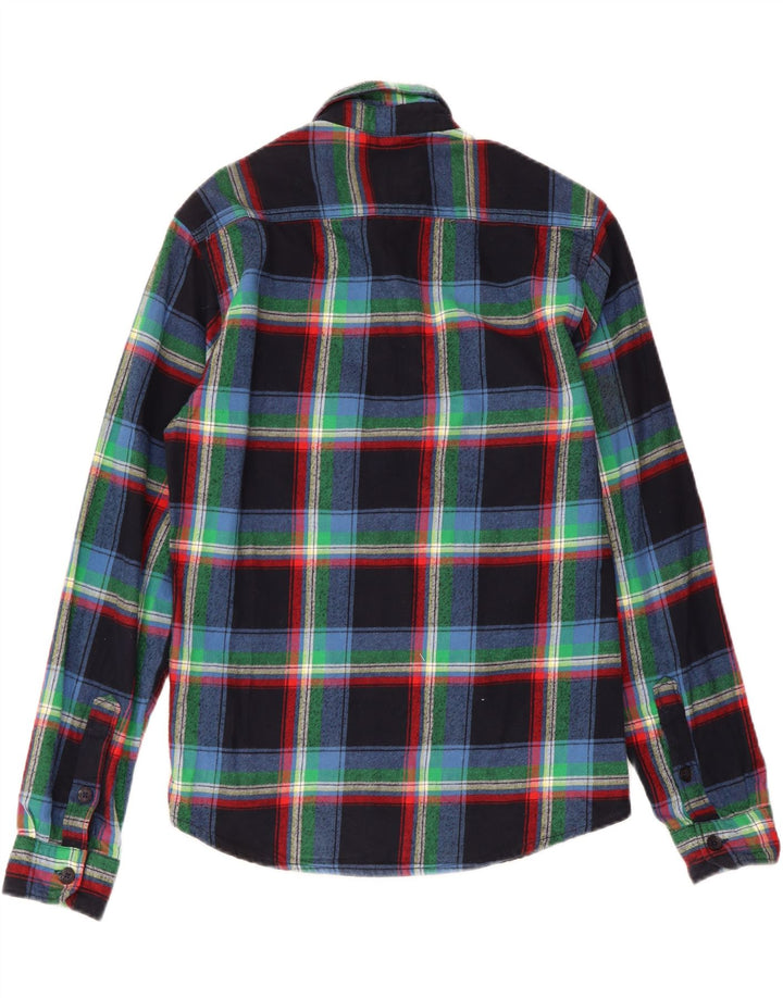 JACK & JONES Mens Flannel Shirt Medium Multicoloured Check Cotton Vintage Jack & Jones and Second-Hand Jack & Jones from Messina Hembry 