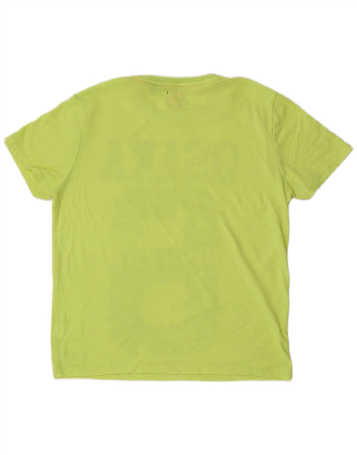 Superdry Herre Osaka Grafisk T-Shirt Top 2XL Grøn Polyester