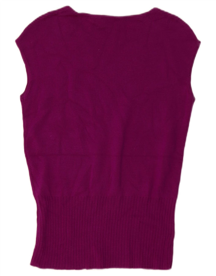 Luisa Spagnoli Dame Vest Tank Top UK 12 Medium Purple