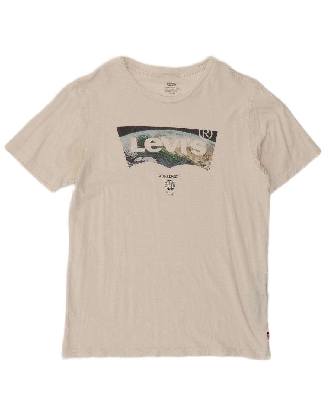 Levi's Herre grafisk T-shirt Top Lille hvid bomuld