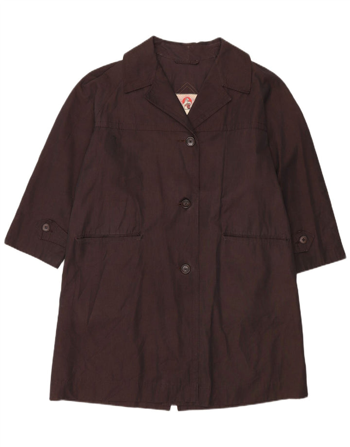Vintage Dame Overfrakke UK 14 Large Burgundy