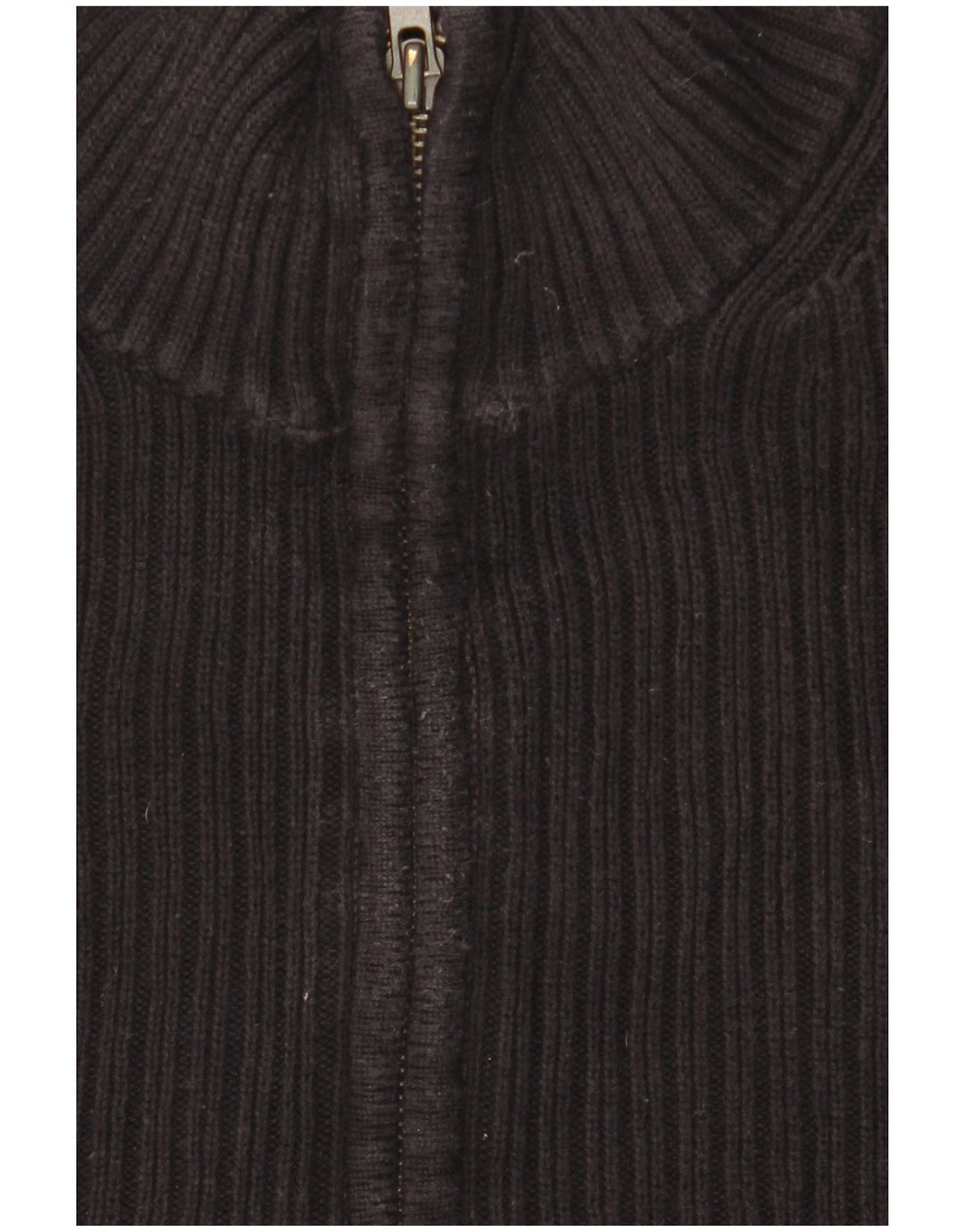 Calvin Klein Herre Zip Neck Jumper Sweater Stor Sort Bomuld
