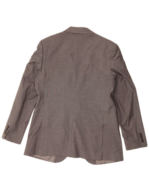 Marks & Spencer Herre 2-knaps blazerjakke UK 44 XL Grå polyester