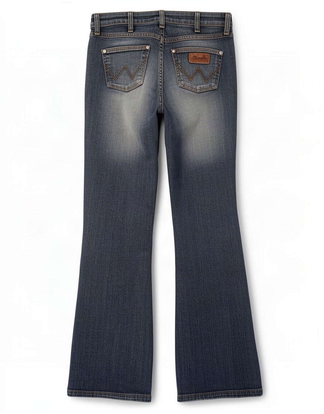 Wrangler Dame Eva Flared Jeans W27 L32 Blå Bomuld