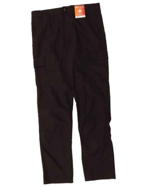 Mountain Warehouse Boys Straight Cargo Bukser 12-13 år W30 L27 Sort