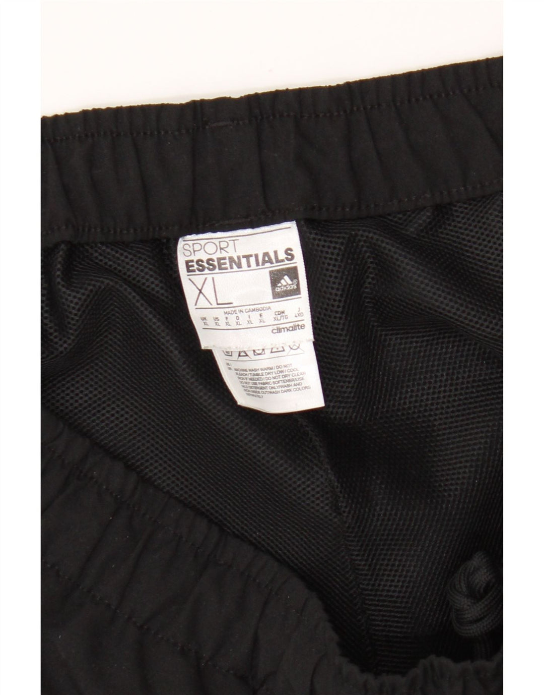 Adidas Herre Climalite Sport Shorts XL Sort Polyester