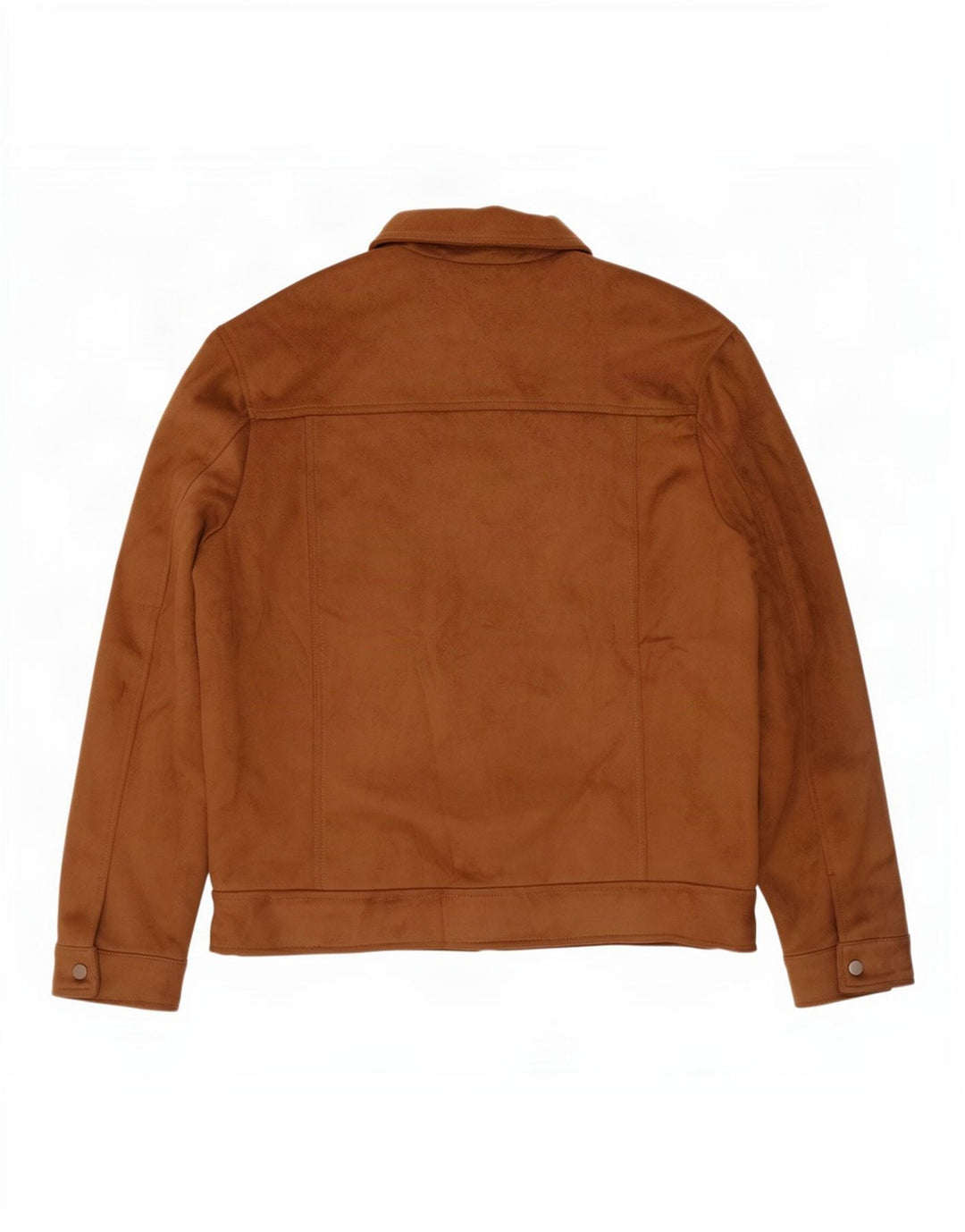 Zara Herre imiteret ruskind bomberjakke UK 42 XL Beige Polyester