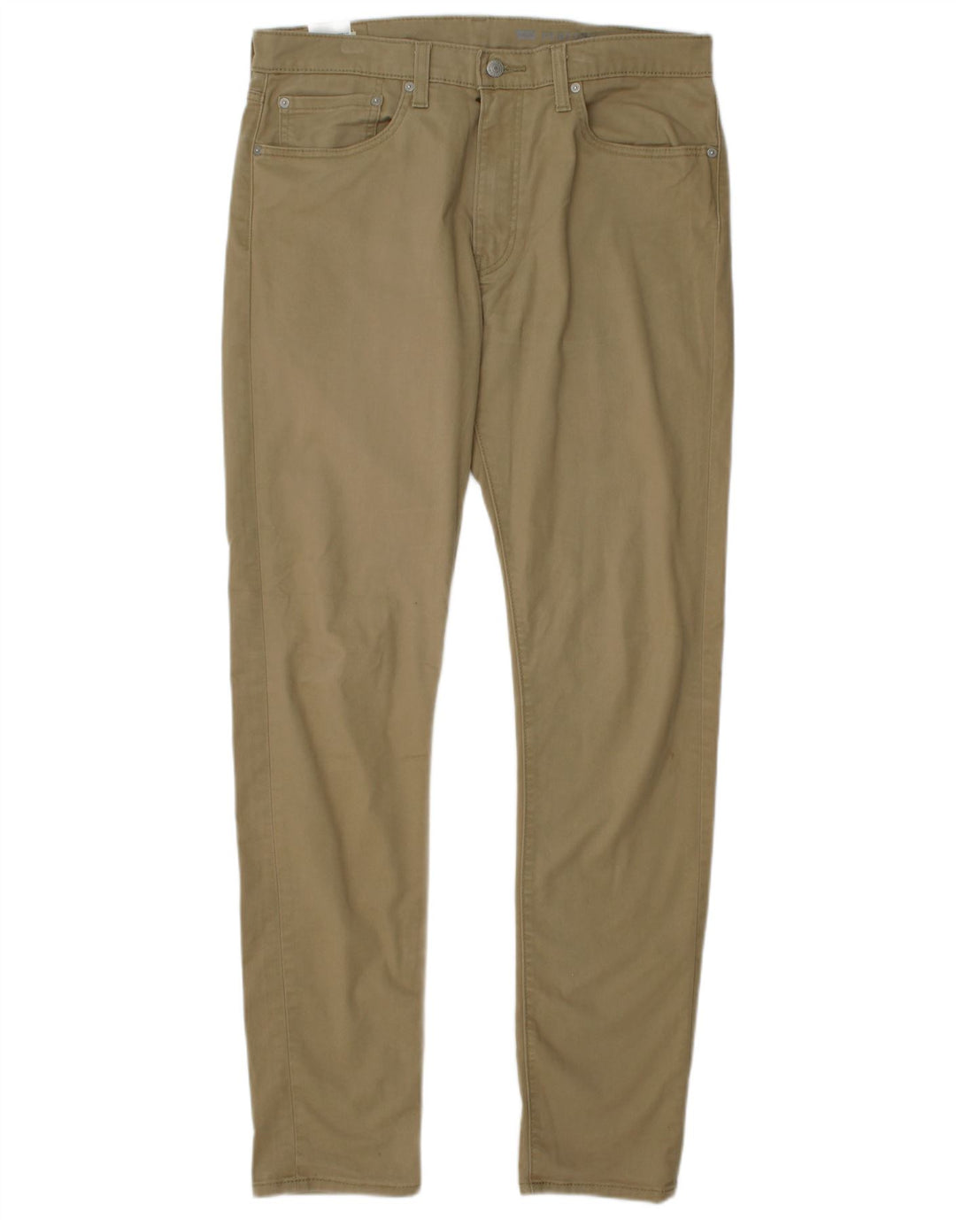 LEVI'S Herre 512 Slanke tilspidsede fritidsbukser W34 L36 Beige Bomuld