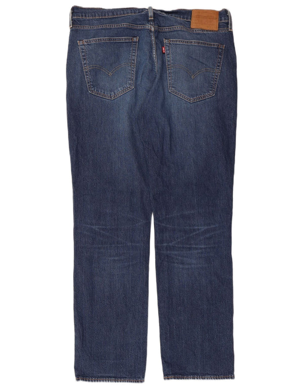 LEVI'S Herre 514 Straight Jeans W36 L32 Blå Bomuld