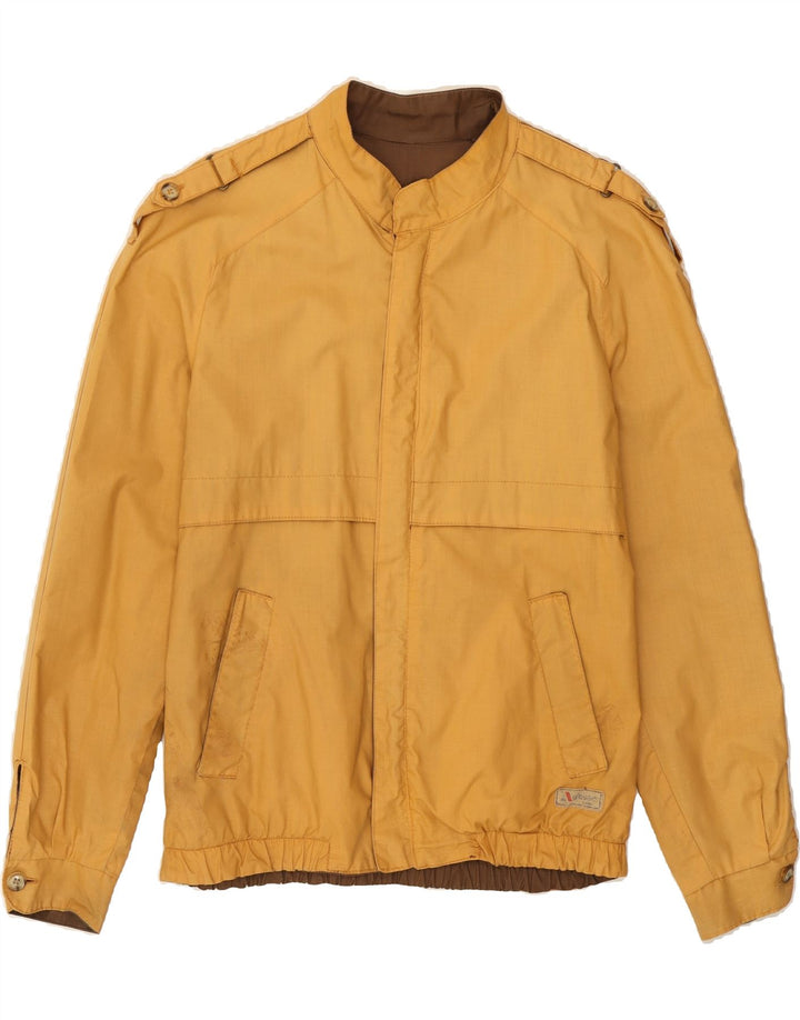 VINTAGE Mens Reversible Jacket UK 40 Large Yellow Cotton Vintage Vintage and Second-Hand Vintage from Messina Hembry 