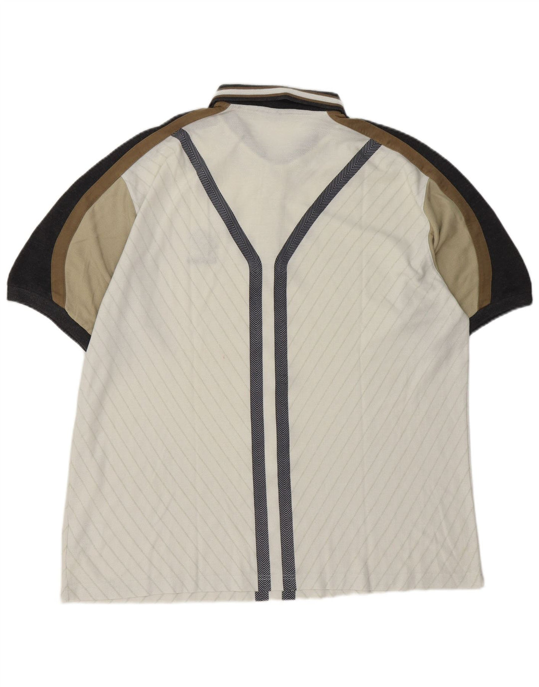 LOTTO Rugby polotrøje til mænd UK 44/46 2XL Hvid Colourblock Polyester