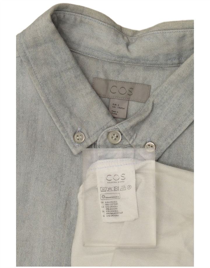 Cos Denimskjorte til mænd Lille blå Lyocell