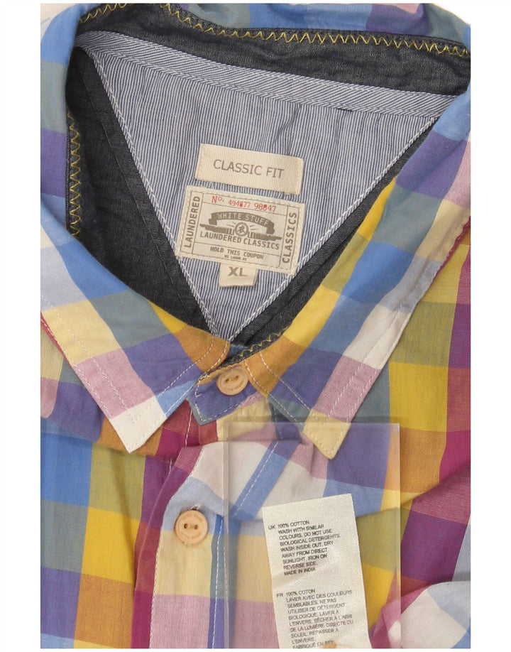 White Stuff Herre Kortærmet Classic Fit Shirt XL Multicolored Gingham
