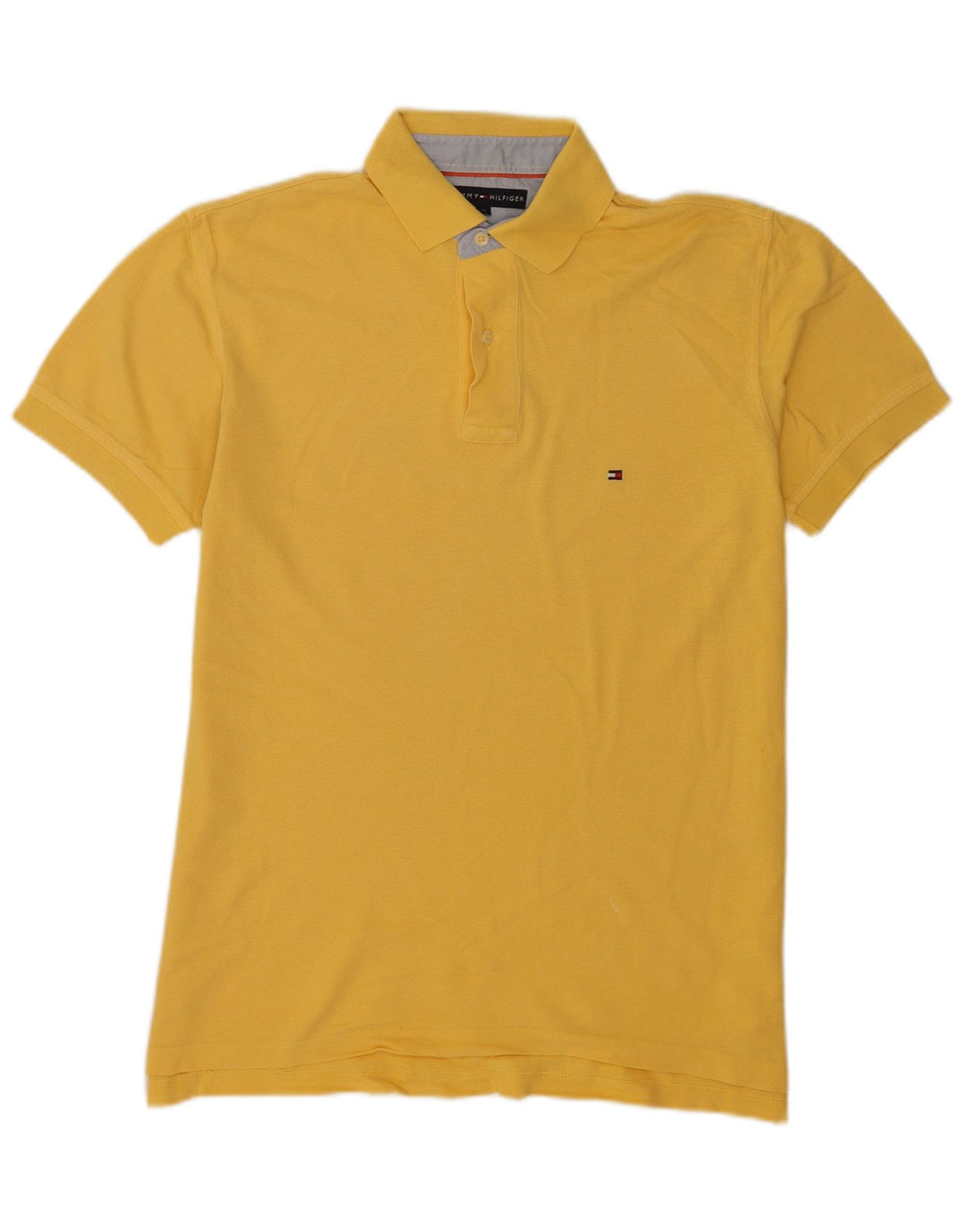 Tommy Hilfiger Herre Polo Shirt Medium Gul