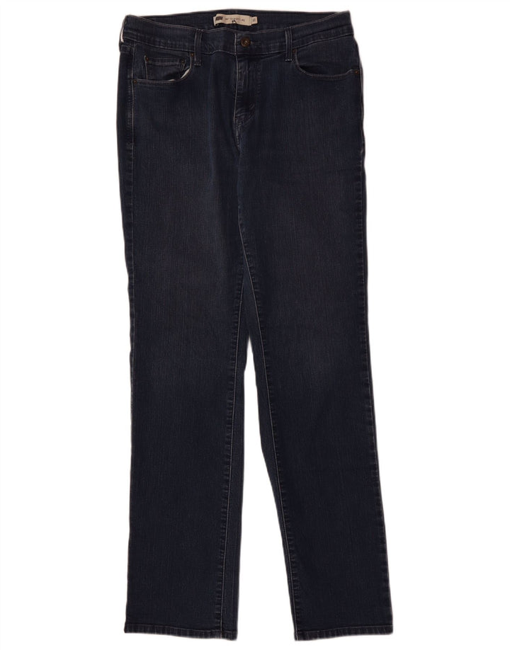 LEVI'S Dame 506 Straight Jeans US 10 Large W32 L32 Blå