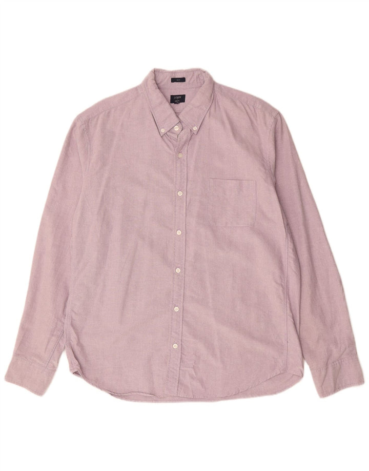 J. CREW Herre Oxford Slim Shirt XL Lilla Bomuld