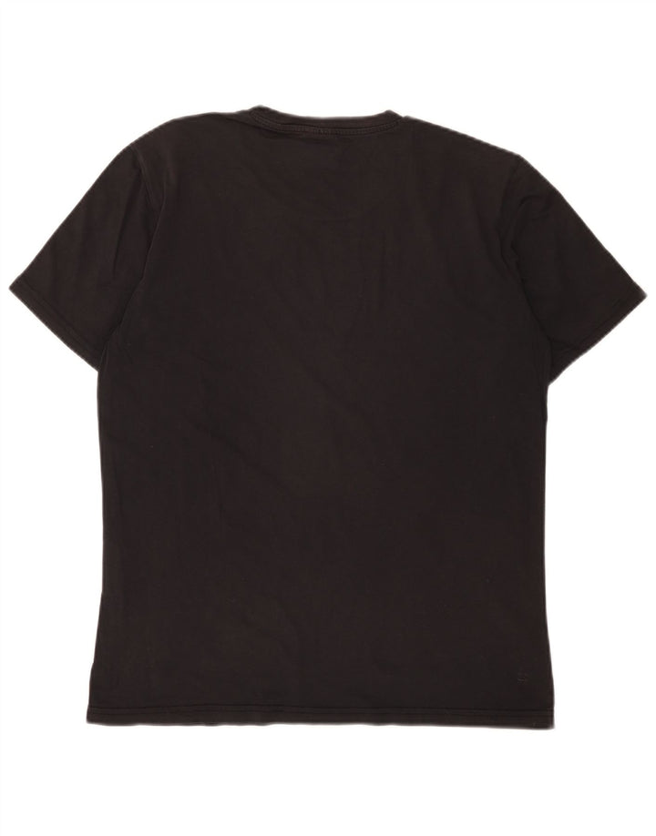 Champion Herre grafisk T-shirt top lille sort bomuld