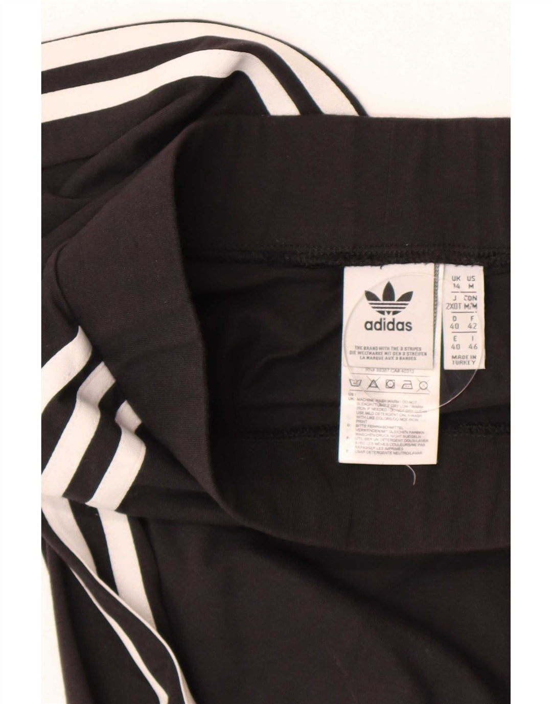 Adidas Dame Leggings UK 14 Large Black Bomuld