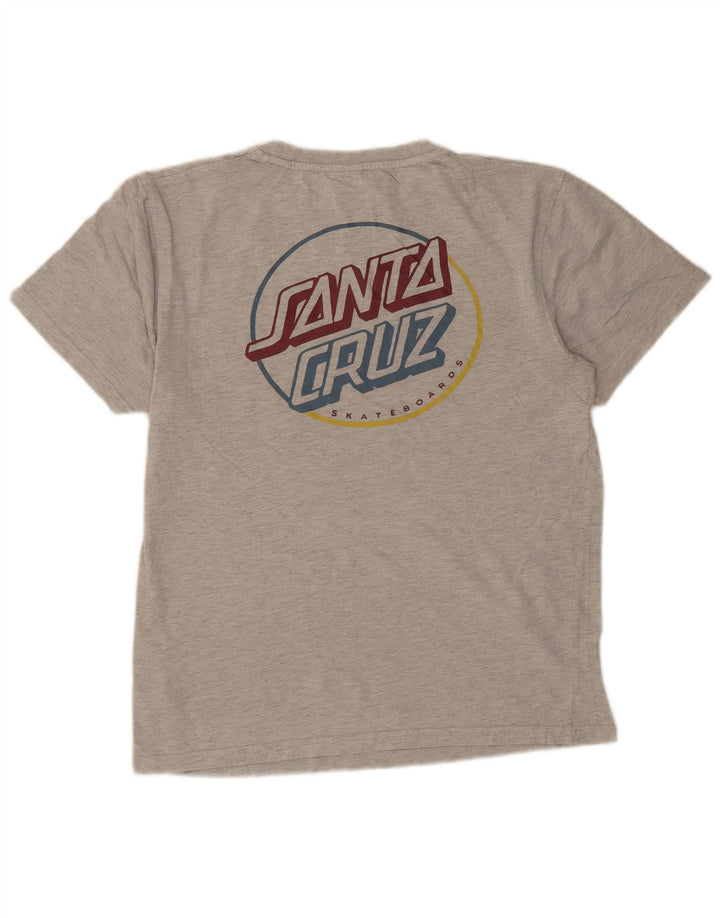 Santa Cruz Herre grafisk T-shirt Top mellemgrå bomuld