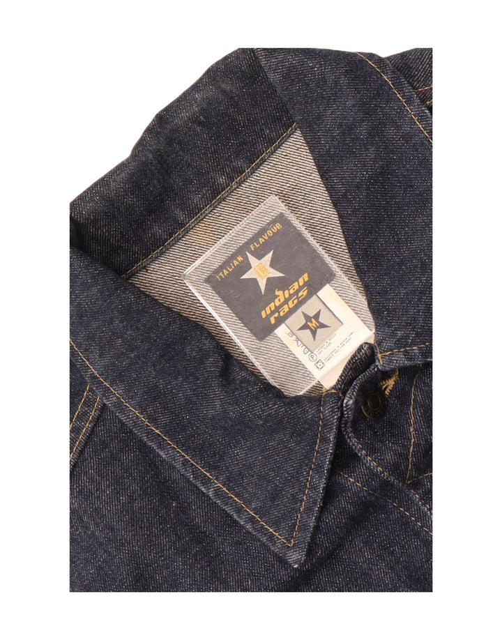 Indian Rags Herre denimjakke UK 38 Medium Navyblå Bomuld