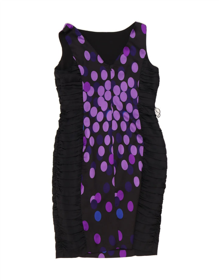 COAST Womens Sleeveless Bodycon Dress UK 12 Medium  Black Polka Dot Vintage Coast and Second-Hand Coast from Messina Hembry 