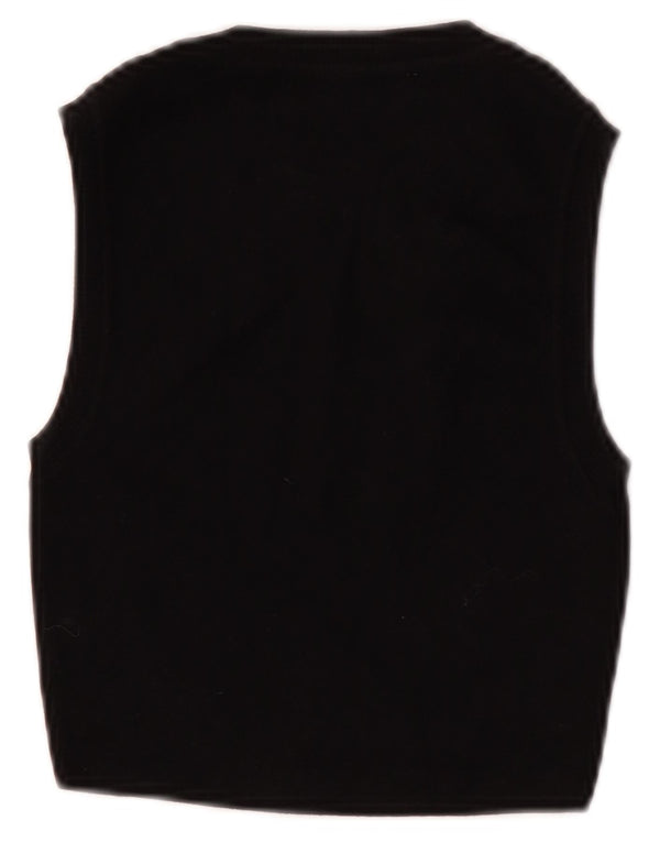 Zara Womens Crop Vest Top UK 8 Small Black Viscose