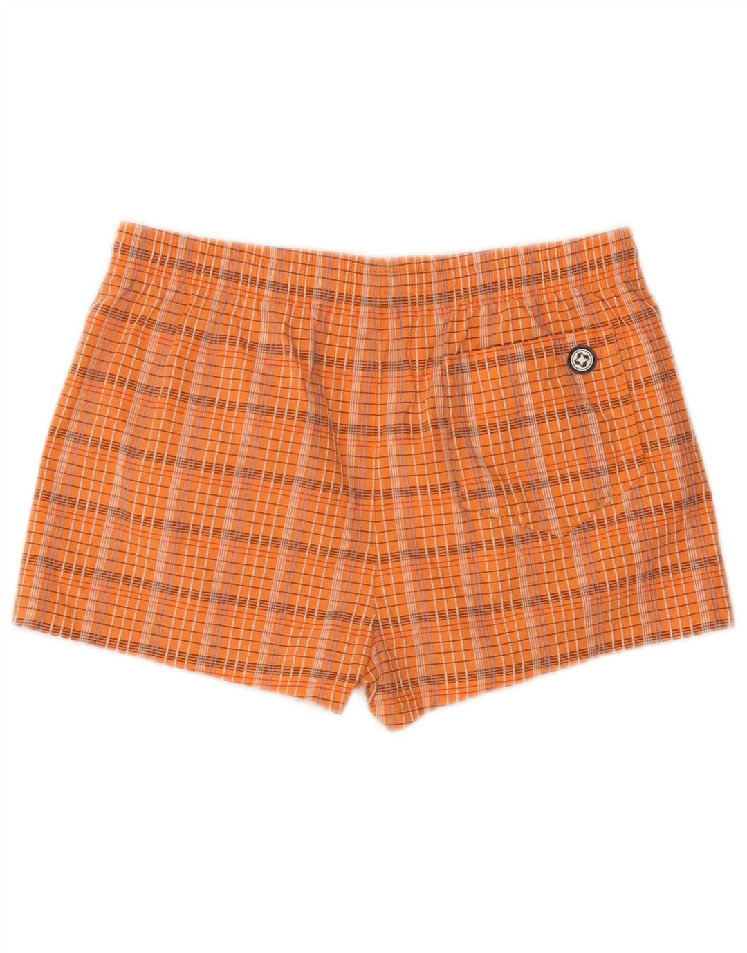 COLMAR Badeshorts til mænd IT 48 Medium Orange ternet bomuld