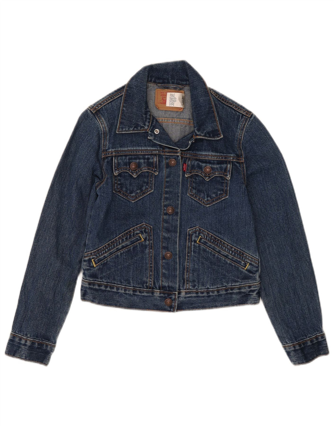 Levi's Girls Denimjakke 7-8 År Stor Blå Bomuld