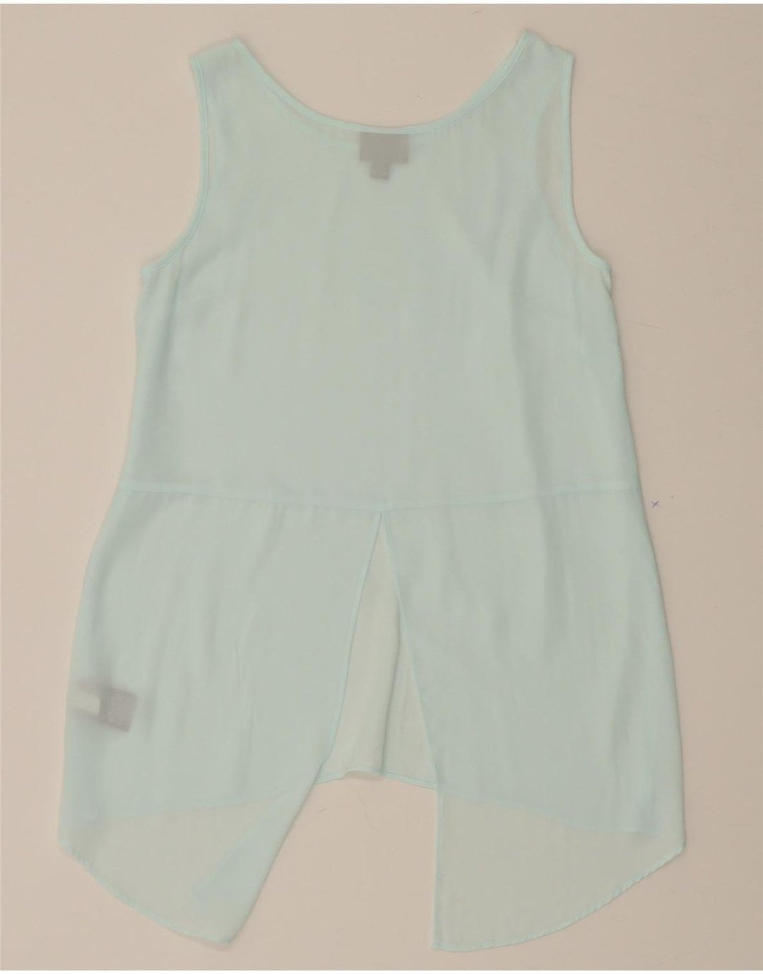 MOSSIMO Womens Asymmetric Sleeveless Blouse Top UK 6 XS Turquoise Vintage Mossimo and Second-Hand Mossimo from Messina Hembry 