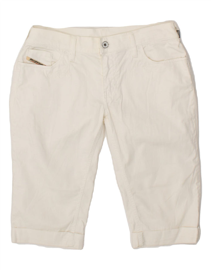 DIESEL Womens Denim Shorts W31 Medium White Cotton Vintage Diesel and Second-Hand Diesel from Messina Hembry 