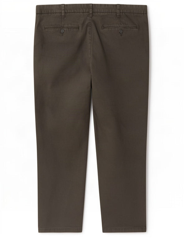 Marks & Spencer Herre Regular Fit Chinobukser W42 L29 Grå Bomuld