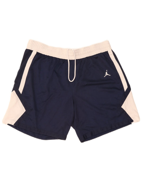 Jordan Herre Dri Fit Sportshorts XL Marineblå Colourblock Polyester