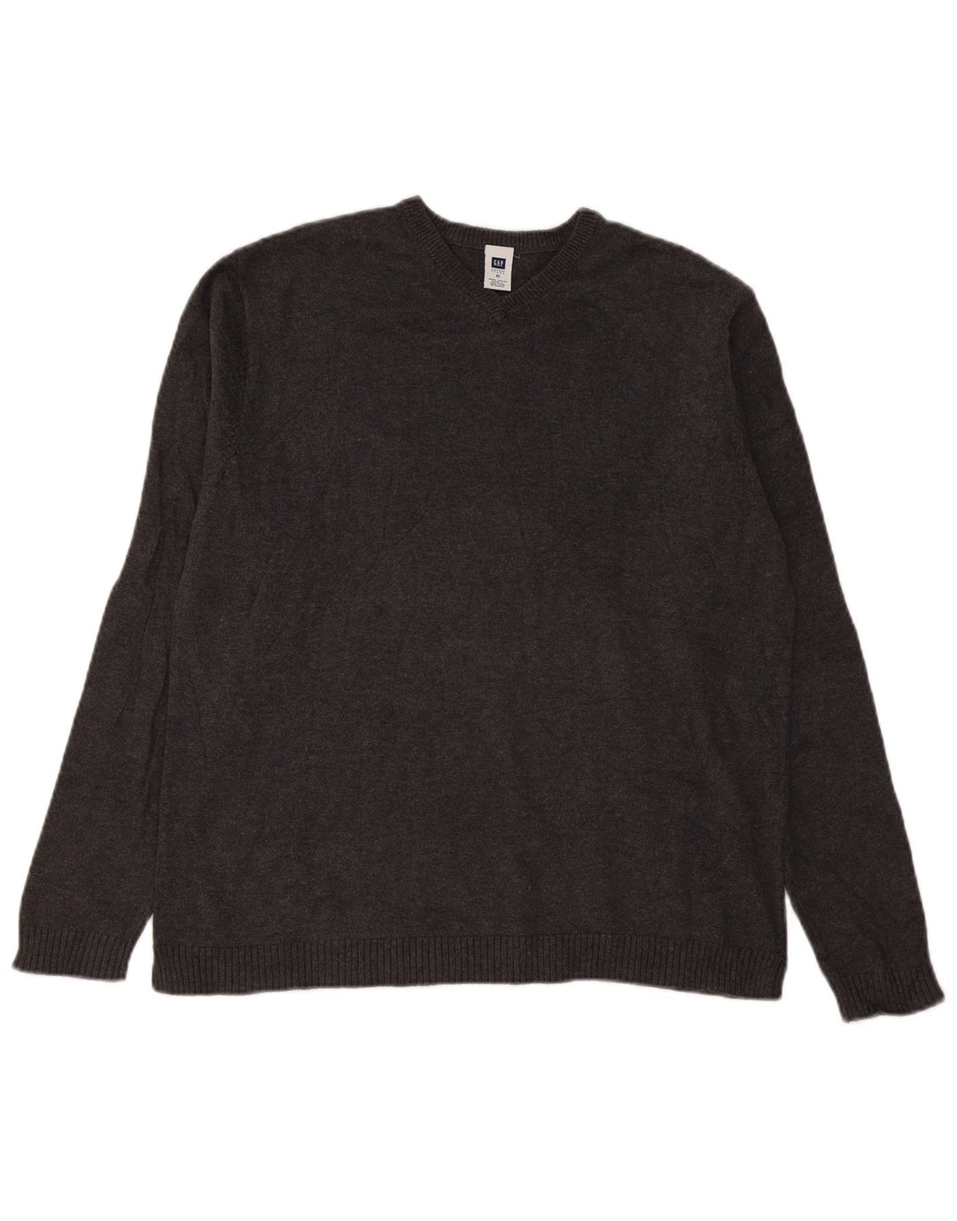 Gap Herre V-hals sweater mellemgrå bomuld