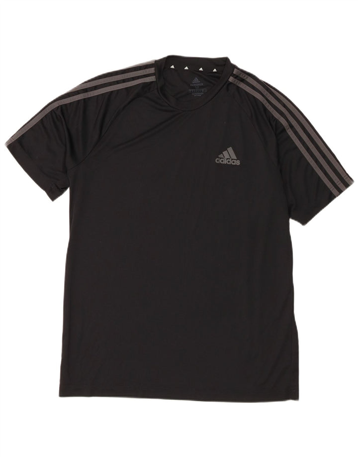 Adidas Herre Aeroready T-Shirt Top Medium Sort Polyester