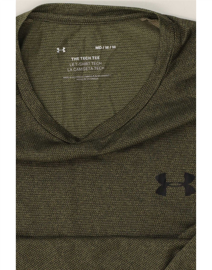 Under Armour Herre T-Shirt Top Medium Grøn