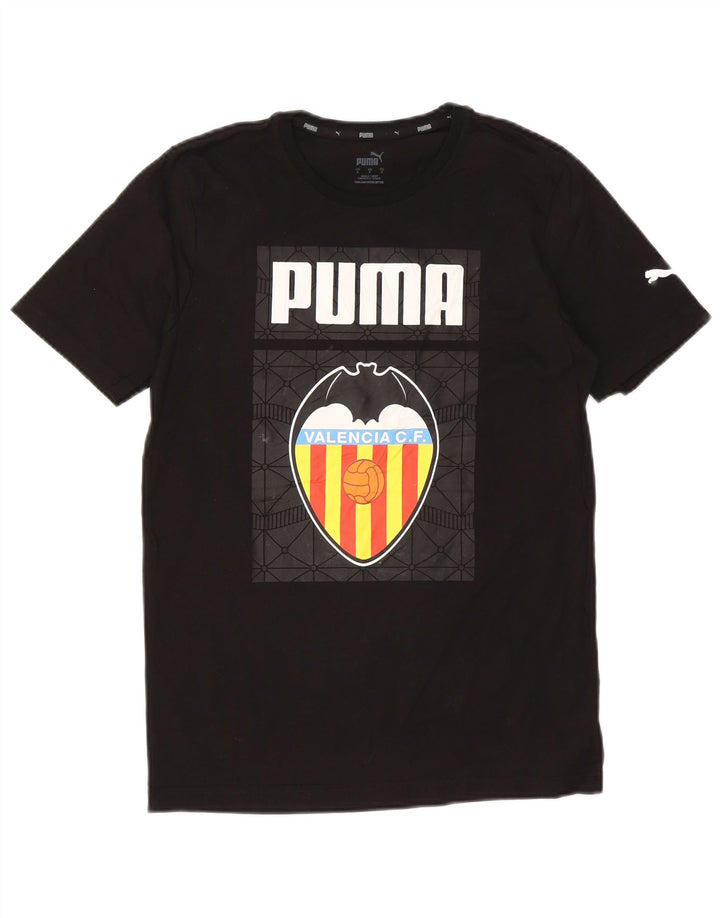 Puma herre Valencia grafisk t-shirt top lille sort bomuld