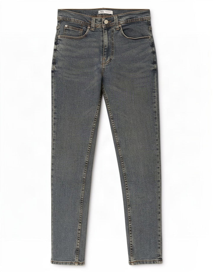 Zara Dame Slim Jeans EU 42 Large W32 L30 Blå