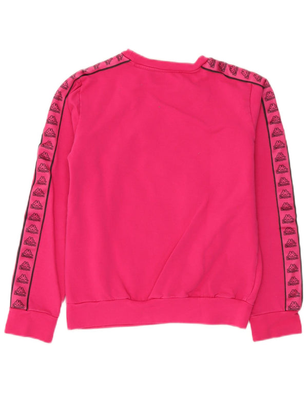 Kappa Girls Graphic Sweatshirt Jumper 13-14 år Pink Bomuld