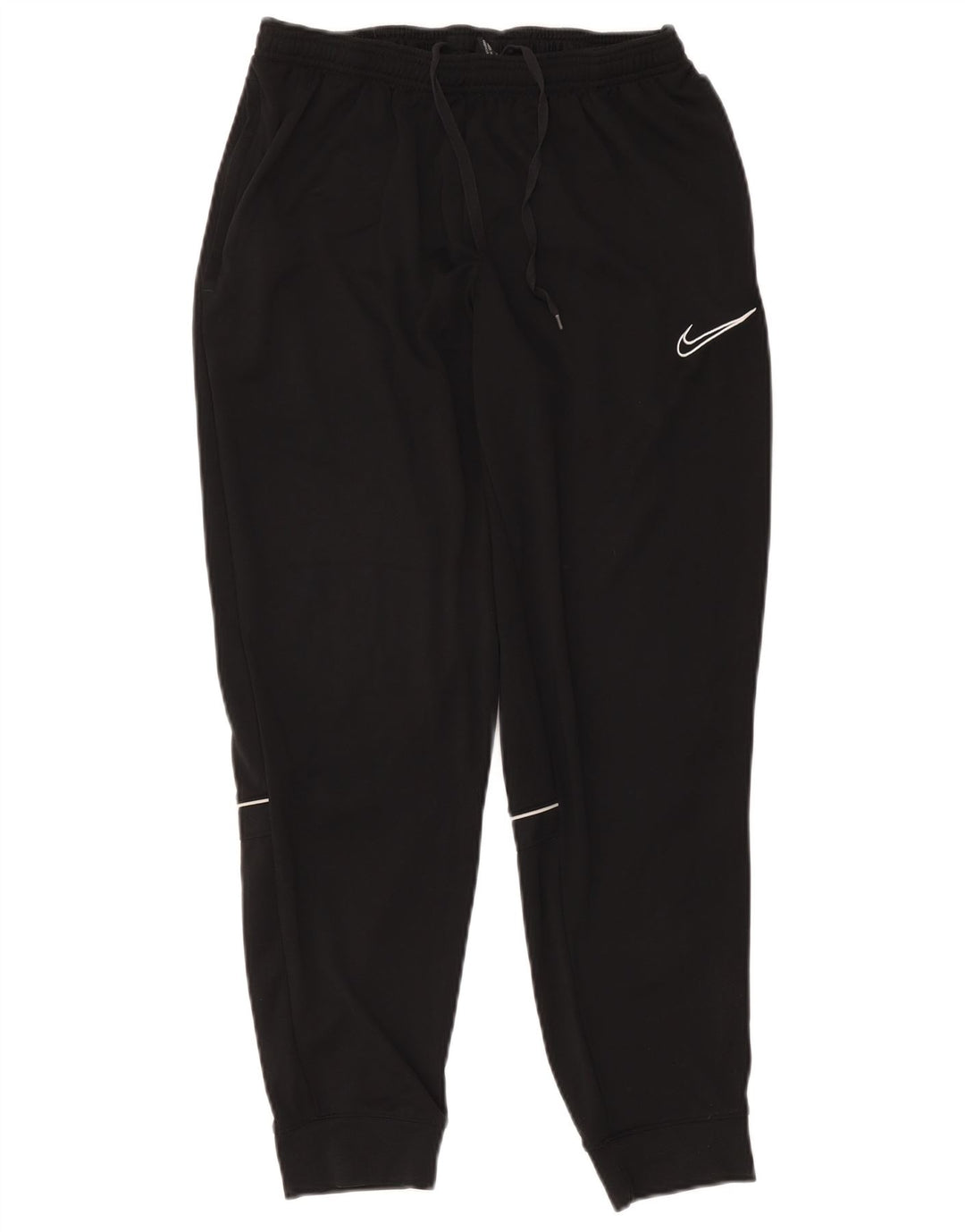 Nike Dame Dri Fit træningsdragt Bukser Joggers UK 14 Large Black Polyester