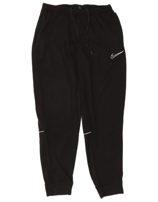 Nike Dame Dri Fit træningsdragt Bukser Joggers UK 14 Large Black Polyester