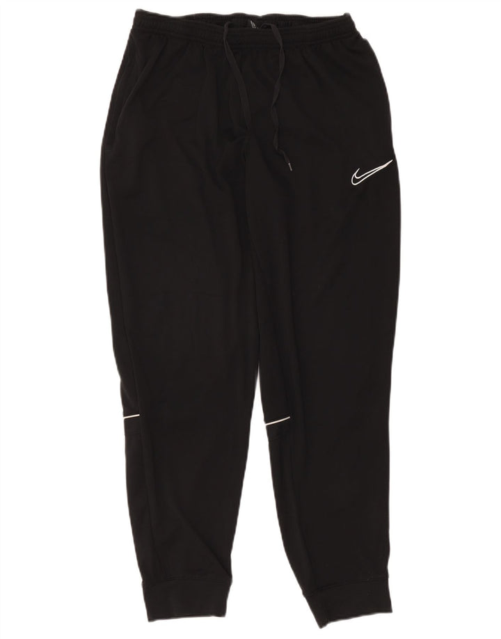 Nike Dame Dri Fit træningsdragt Bukser Joggers UK 14 Large Black Polyester