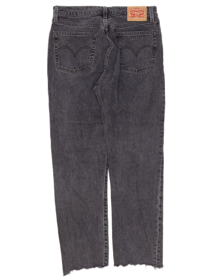 LEVI'S Dame 501 Straight Jeans W28 L28 Sort Bomuld