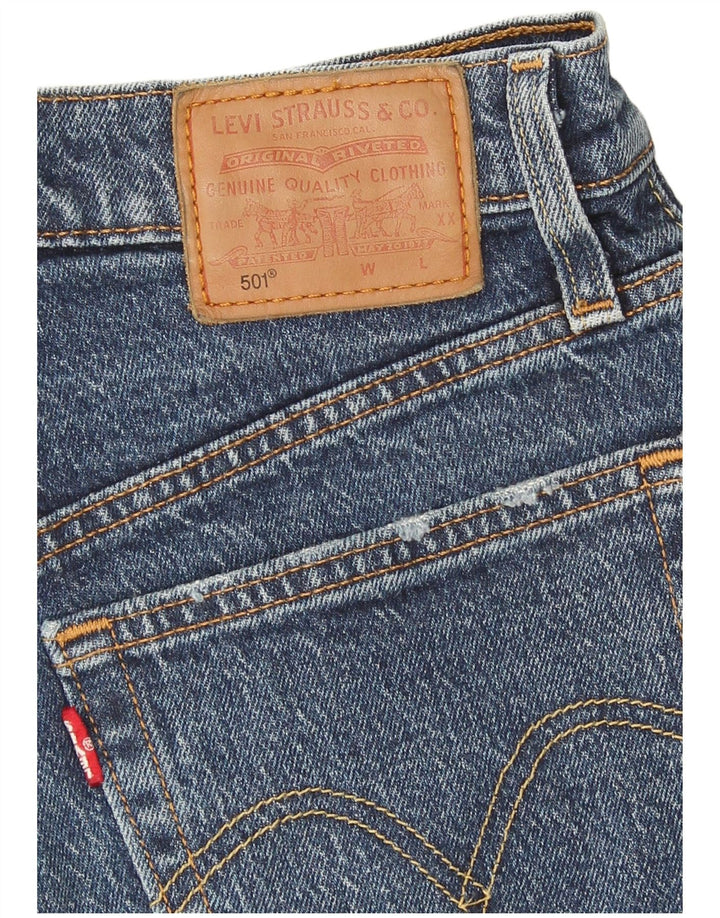 Levi's Womens 501 Denim Hot Pants W26 Small Blue