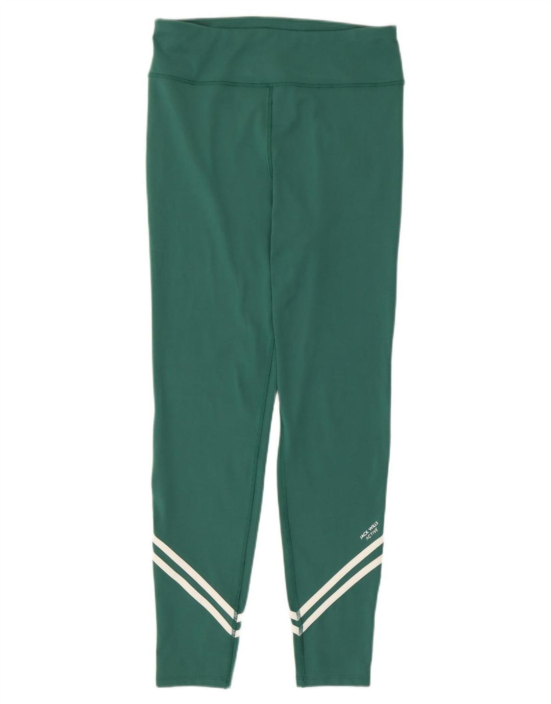 Jack Wills Womens Leggings UK 14 Large Green Polyester