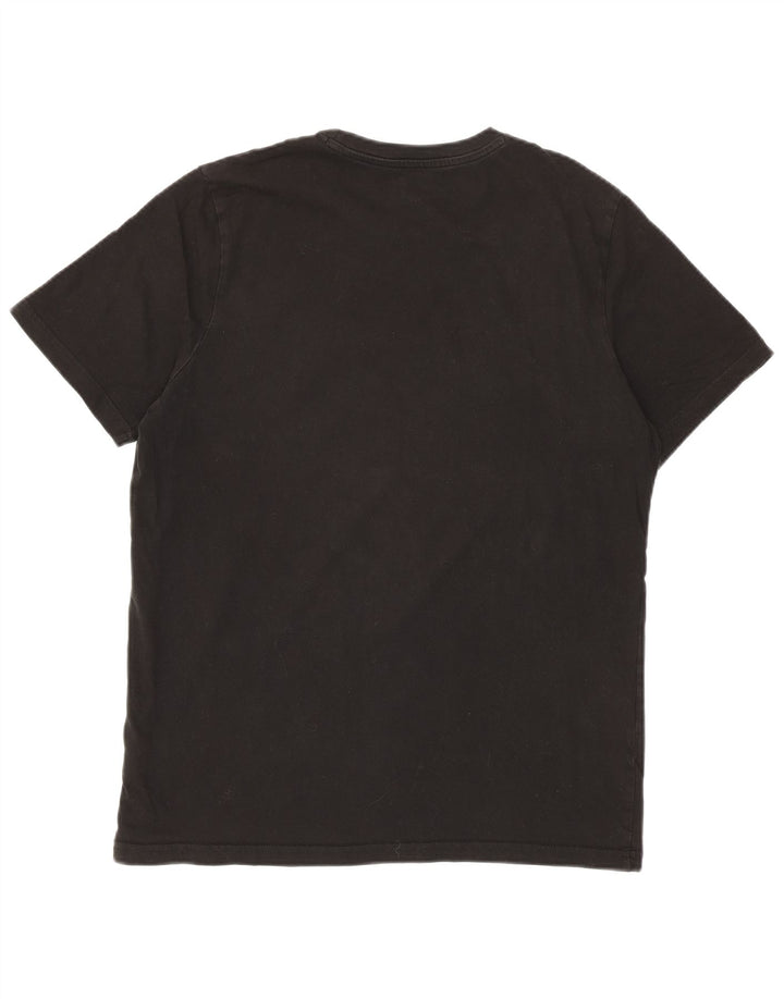 Puma Grafisk T-Shirt Top UK 14 Medium Sort Bomuld