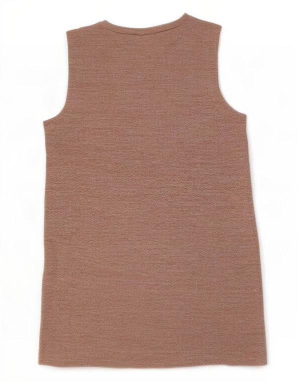 Zara Dame Ærmeløs Shift Dress UK 14 Large Pink Bomuld